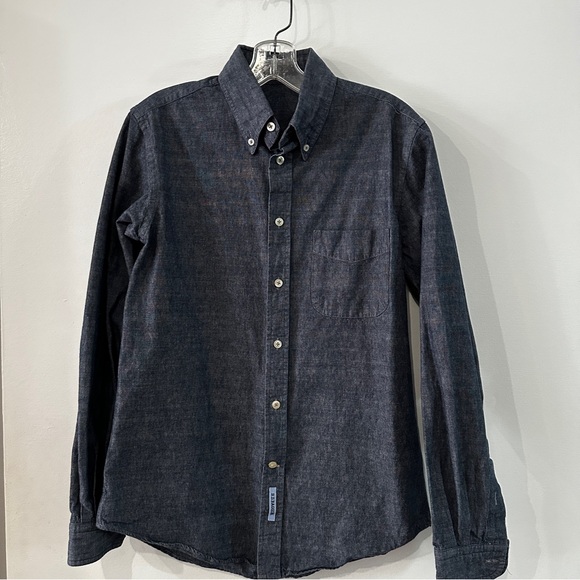 BD Baggies men's dennim long sleeve button down shirt small - Picture 1 of 7